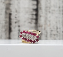 10K Ruby + Diamond Ring