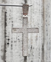 10ctw 14K Diamond Cross Religious Pendant