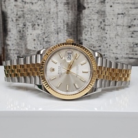 $16100 41mm Datejust Jubilee Band w/ Fluted Bezel Silver Dial Rolex Watch 126333