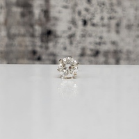 14K Diamond SINGLE Stud Earring