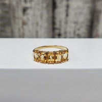 10K 5 - Citrine Band Ring