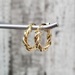 14K Twisty Hoop Earrings