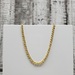 20.25" 14K Semi Solid Double Curb Link Style Necklace