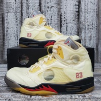 Jordan 5 Off White "Sail" + Size 12 In Box  