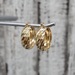 14K Fancy Cut Hoop Earrings