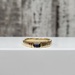 14K Rectangular Sapphire Fancy Design Band Ring