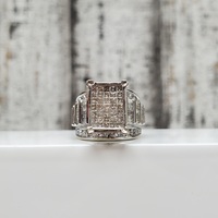 10K Diamond Cluster Ring