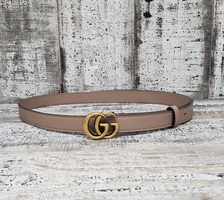 Gucci Belt Buckle Leather Pink Size 38