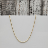 14K Solid Franco Link Necklace