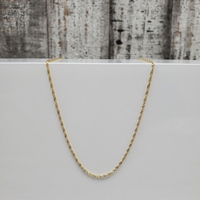 14K Twisty Rope Design Necklace