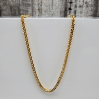 24" 14K Franco Link Necklace