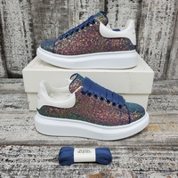 Alexander McQueen Oversize Glitter Sneakers + Size 37W