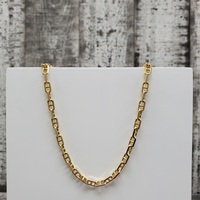 21" 14K Solid Anchor Style Link Necklace
