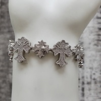8.5" Diamond Cross Design Bracelet