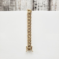 8" 10K Diamond Cuban Link Bracelet