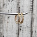 14K TriColor Fancy Double Hoop Earrings