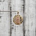 14K TriColor Virgin Mary / Guadalupe Religious Round Pendant