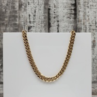 14K Semi Solid Curb Link Necklace