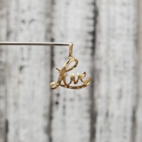 10K "Love" Pendant