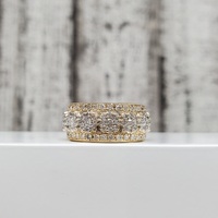 10K Diamond Cluster Ring