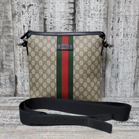 Gucci GG Supreme Monogram Web Messenger Bag