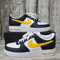 Nike Air Force 1 '07 Low Embossed Hoops Dark Obsidian Size 13