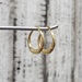 14K Fancy Design Hoop Earrings