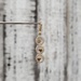 14K Dangle CZ Pendant w/ Heart Design