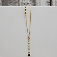 14K Double Strand Bead Design Bracelet