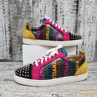Size 42 Christian Louboutin Spike Accents Leathers No Box