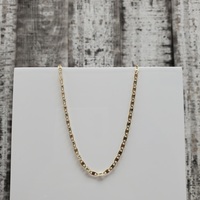 22" 14K TriColor Valentino Link Necklace