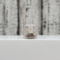 10K Diamond Cluster Ring