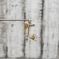 14K Diamond High Heel Pendant