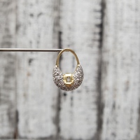 14K Diamond Purse / Handbag Pendant