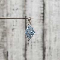 14K Blue Topaz Pendant