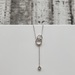 16-17" 14K Diamond Drop Necklace w/ Attached Pendant