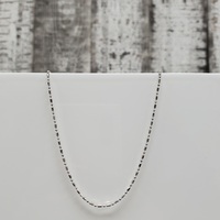 19.75" Platinum Bead Design Necklace