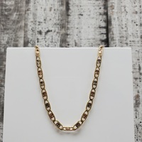 24.25" 14K TriColor Valentino Link Necklace