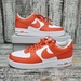 NIKE AIR FORCES FZ4627 800 ORGANGE AND WHITE SIZE 13