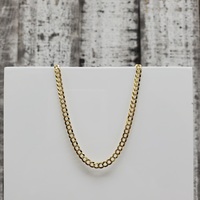 14K Diamond Cut Curb Link Necklace