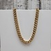 22" 10K Semi Solid Curb Link Necklace