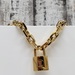 LV Edge Cadenas Necklace With Lock Pendant