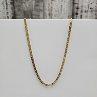 21.5" 14K Solid Anchor Link Necklace