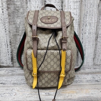 GUCCI Soft GG Supreme Courier Backpack Rucksack Daypack Cat Head