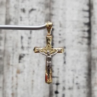 14K Jesus Crucifix Cross Religious Pendant