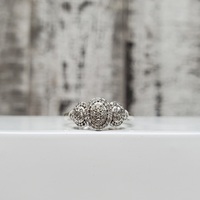 10K Diamond Cluster Ring 