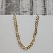20" 14K Solid Diamond Cut Curb Link Necklace