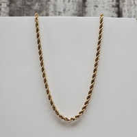 18" 10K Rope Chain Necklace