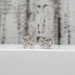 10K Diamond Cluster Stud Earrings w/ Screwbacks