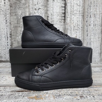 Gucci California Micro Black Leather High Top Size 9 